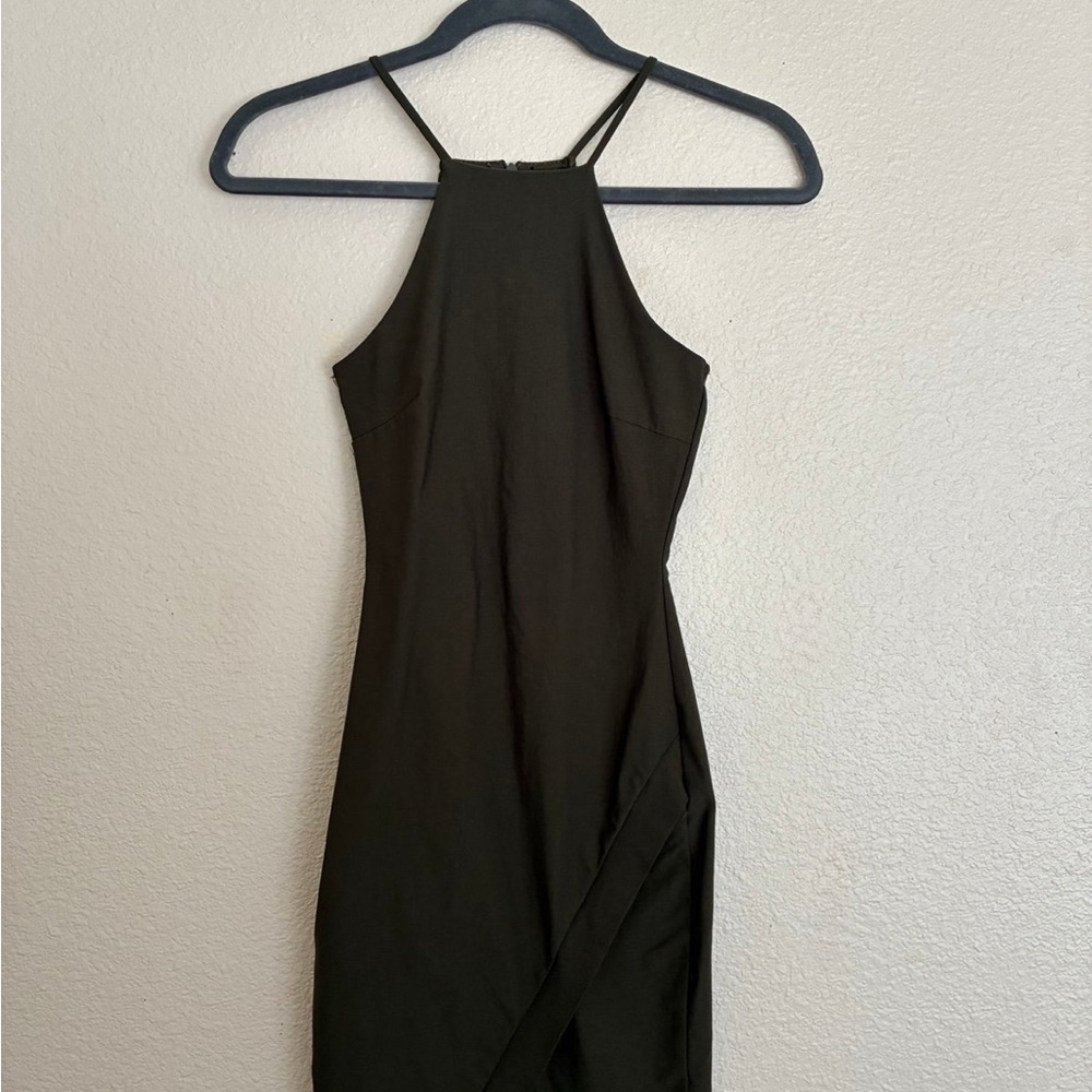 A’GACI Olive Green Mini Dress – Size S